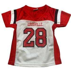 KIDS 2T Pro Edge Louisville Cardinals Jersey #28